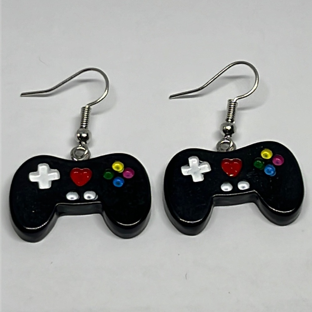 Earrings Game Controller Gamer gift guy girl‎ son daughter statement dangle